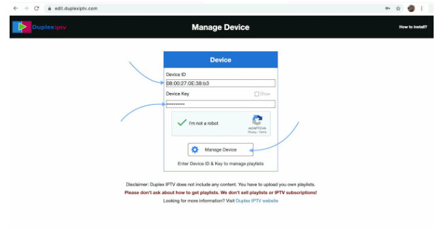 DUPLEXIPTV LA CONFIGURATIOIN