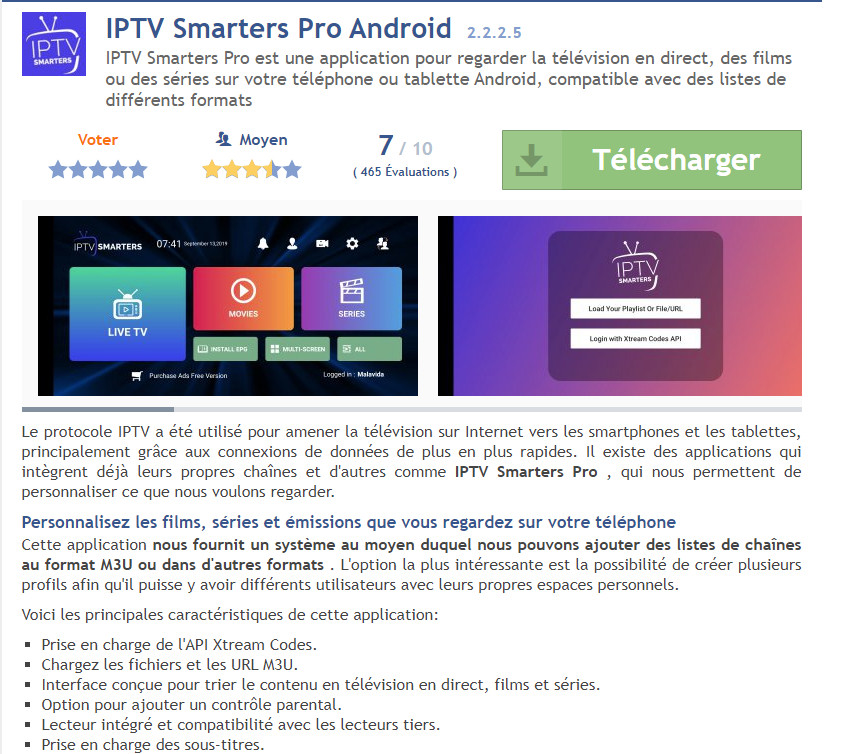 IPTV SMARTERS N’EST PLUS TELECHARGEABLE SUR LA PLAYSTORE MAIS TELECHARGEABLE EN APK