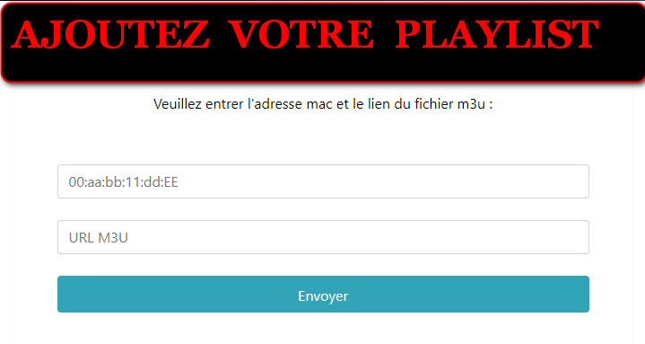 ROOM IPTV AJOUTEZ VOTRE PLAYLIST