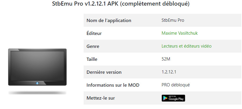 STB EMU PRO APK POUR VOTRE SMART TV